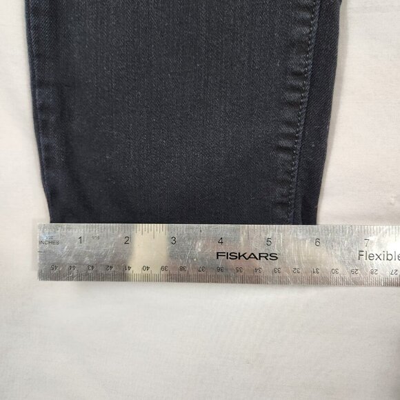 NYDJ Ami Skinny Leggings Denim Jeans Women's 12P Black Stretch Mid Rise Pants - Picture 6 of 12